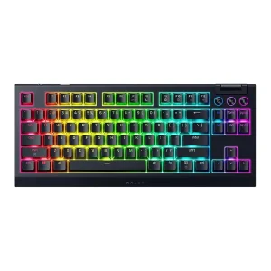 کیبورد بی‌سیم گیمینگ ریزر مدل BlackWidow V4 TKL HyperSpeed