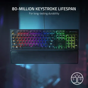 کیبورد مخصوص بازی ریزر مدل BLACKWIDOW V3 Chroma RGB With Green Switch