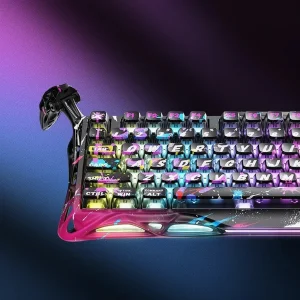 کیبورد مخصوص بازی گراوا استار مدل Mercury V75 Pro Special Edition Neon Graffiti