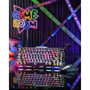 کیبورد مخصوص بازی گراوا استار مدل Mercury V75 Pro Special Edition Neon Graffiti