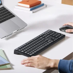 کیبورد و ماوس بی سیم یوگرین مدل MK006-15659، سوییچ ممبران، Full-Size