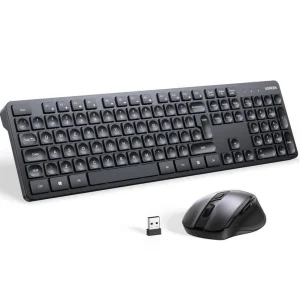 کیبورد و ماوس بی سیم یوگرین مدل MK006-15659، سوییچ ممبران، Full-Size