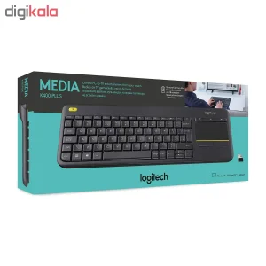 کیبورد بی سیم لاجیتک مدل K400 Plus، سوییچ ممبران، Tenkeyless