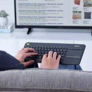 کیبورد بی سیم لاجیتک مدل K400 Plus، سوییچ ممبران، Tenkeyless