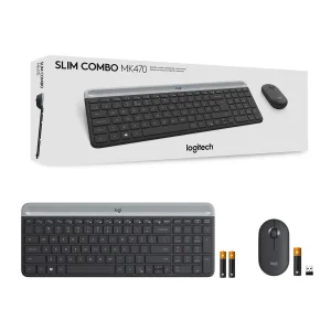 کیبورد و ماوس بی‌سیم لاجیتک مدل MK470، سوییچ ممبران، Full-Size