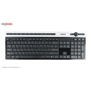 کیبورد و ماوس بی سیم گرین مدل GKM-505W، سوییچ ممبران، Full-Size