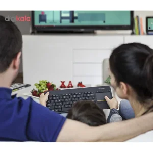 کیبورد بی‌ سیم لاجیتک مدل K400 Plus با حروف فارسی
