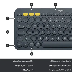 کیبورد بی سیم لاجیتک مدل K380