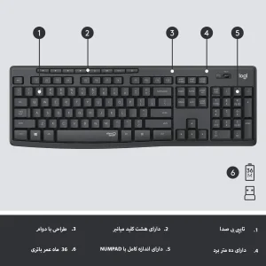 کیبورد و ماوس لاجیتک مدل 295