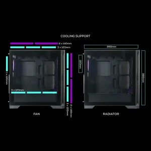 کیس کامپیوتر گیمینگ تسکو مدل GC 4510