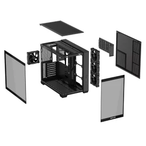 کیس کامپیوتر گیمینگ ایسوس مدل A32 PLUS ARGB TG BK