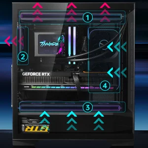 کیس کامپیوتر گیمینگ تاندربات مدل GQX25ABS