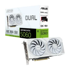 کارت گرافیک ایسوس مدل Dual GeForce RTX 5060 White OC Edition 8GB GDDR7