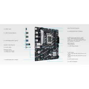مادربرد ایسوس مدل PRIME B760M-R D4
