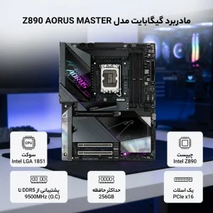 مادربرد گیگابایت مدل Z890 AORUS MASTER
