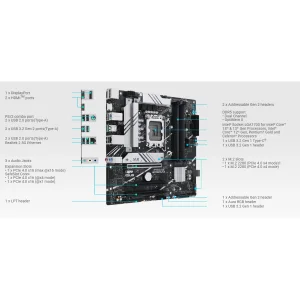 مادربرد ایسوس مدل PRIME B760M-A