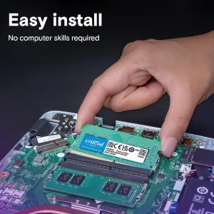 رم لپ‌تاپ DDR4 Crucial مدل CT16 ظرفیت 16GB فرکانس 3200MHz تایمینگ CL22 نوع SO-DIMM اجرای سریع و پایدار و ارتقای عملکرد سیستم