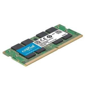 رم لپ‌تاپ DDR4 تک کاناله 8 گیگابایت کروشیال مدل CT8 با سرعت 3200 مگاهرتز و تأخیر CL22، مناسب اجرای همزمان برنامه‌ها و افزایش سرعت نرم‌افزارها
