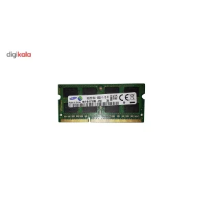 رم لپ‌تاپ سامسونگ DDR3 تک کاناله ظرفیت 8 گیگابایت مدل 12800s فرکانس 1600 مگاهرتز