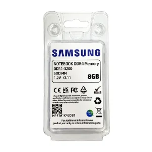 رم لپ تاپ DDR4 تک کاناله 3200 مگاهرتز CL22 سامسونگ مدل M471A1K43DB1 ظرفیت 8 گیگابایت