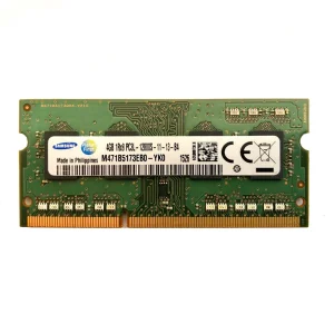 رم لپ‌تاپ 4 گیگابایت DDR3L تک کاناله 1600 مگاهرتز سامسونگ مدل PC3L با تایمینگ CL11 و ولتاژ کاری 1.35 ولت