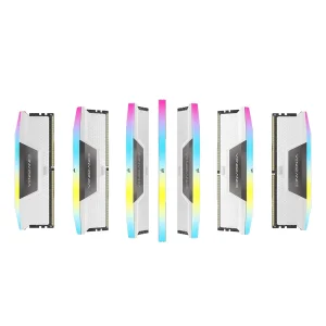 رم دسکتاپ DDR5 دو کاناله 5600 مگاهرتز CL36 کورسیر مدل  VENGEANCE RGB WHITE ظرفیت 32 گیگابایت