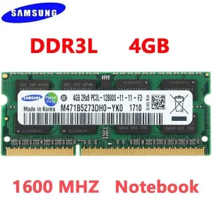 رم لپ تاپ DDR3L تک کاناله 1600 مگاهرتز CL11 سامسونگ مدل PC3L ظرفیت 4 گیگابایت