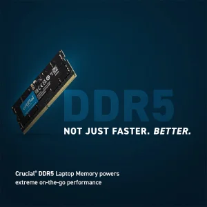 رم لپ‌تاپ DDR5 تک کاناله 16 گیگابایت 5600 مگاهرتز کروشیال مدل CT16 با تایمینگ CL46