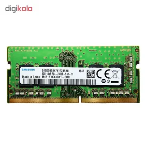 رم لپتاپ DDR4 تک کاناله 2400 مگاهرتز cl17 سامسونگ مدل 1Rx8 PC4 ظرفیت 8 گیگابایت