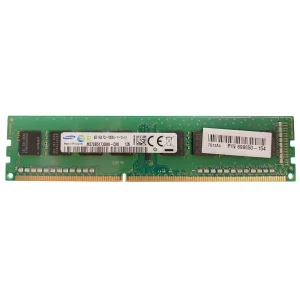 رم کامپیوتر DDR3 تک کاناله 1600 مگاهرتز CL11 سامسونگ مدل PC3-12800U ظرفیت 4 گیگابایت