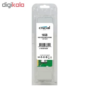 رم لپ تاپ DDR4 دو کاناله 2666 مگاهرتز CL19 کروشیال ظرفیت 16 گیگابایت