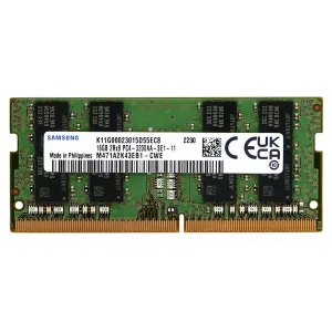 رم لپتاپ DDR4 تک کاناله 3200 مگاهرتز CL22 سامسونگ مدل PC4-25600 ظرفیت 16 گیگابایت