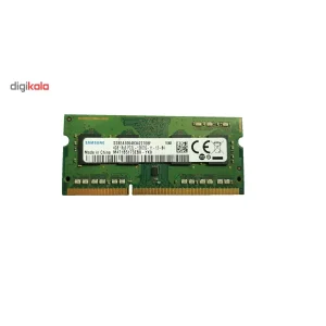 رم لپ‌تاپ سامسونگ DDR3L SO-DIMM مدل M471B5173EB0-YKO ظرفیت 4 گیگابایت فرکانس 1600 مگاهرتز تایمینگ CL11 و 204 پین