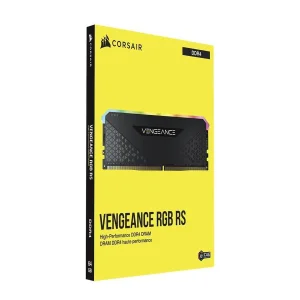 رم دسکتاپ DDR4 تگ کاناله 3200 مگاهرتز CL16 کورسیر مدل VENGEANCE RS RGB ظرفیت 8 گیگابایت