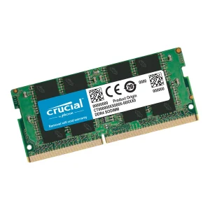 رم لپ‌تاپ کروشیال DDR4 تک کاناله 32 گیگابایت 3200 مگاهرتز CL22 ولتاژ 1.2 ولت