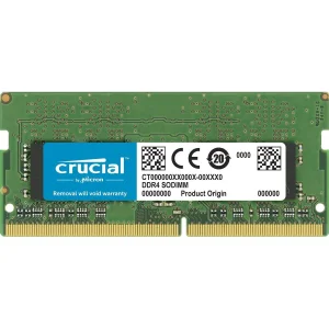 رم لپ‌تاپ DDR4 تک کاناله 8 گیگابایت 3200 مگاهرتز کروشیال مدل CT8 با تایمینگ CL22 و ولتاژ 1.2 ولت