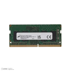 رم لپ‌تاپ DDR4 تک کاناله 8 گیگابایت 3200 مگاهرتز کروشیال مدل CT8 با تایمینگ CL22 و ولتاژ 1.2 ولت