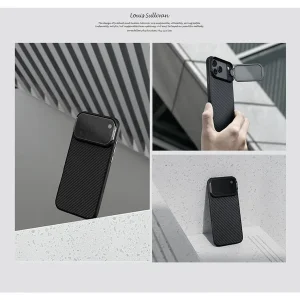 کاور نیلکین مدل CarboProp Magnetic MagSafe Transparent Lens مناسب برای گوشی موبایل اپل iPhone 17 Pro
