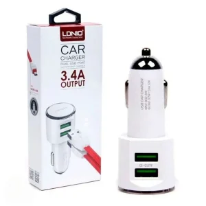 شارژر فندکی 60 وات دو پورت مدل DL-C29
