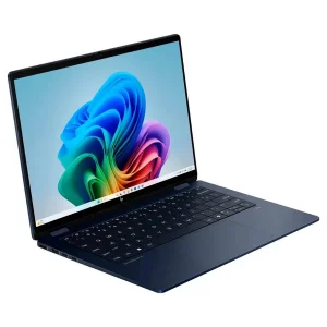 لپ تاپ 14 اینچی اچ‌ پی مدل OmniBook X Flip 14-fm0013dx-Core Ultra 5 226V-16GB LPDDR5X 8533MHz-512GB SSD-Touch-Backlit-W به همراه قلم
