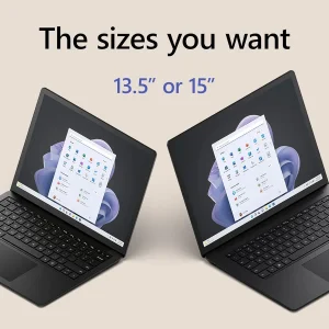لپ‌تاپ مایکروسافت مدل Surface Laptop 5 با پردازنده Core i7-1255U، رم LPDDR5X 8GB، حافظه SSD با ظرفیت 256GB، نمایشگر لمسی 15 اینچPixselSense با وضوح Full HD، دارای نور پس‌زمینه کیبورد