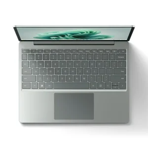 لپ‌تاپ مایکروسافت مدل Surface Laptop Go 3 با پردازنده Core i5-1235U، رم LPDDR5 8GB، حافظه SSD با ظرفیت 256GB، نمایشگر لمسی 12.4 اینچ PixelSense، دارای حسگر اثر انگشت، سیستم‌عامل Windows 11