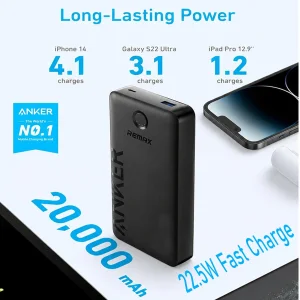 پاوربانک 22.5 وات ریمکس مدل A1286-325 Powercore  ظرفیت 20000 میلی آمپر ساعت