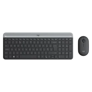 کیبورد و ماوس بی‌سیم لاجیتک مدل MK470، سوییچ ممبران، Full-Size به همراه هاب چهار پورت USB-C تسکو مدل THU 1160 و پایه نگهدارنده لپ تاپ ارگو مدل WLB007