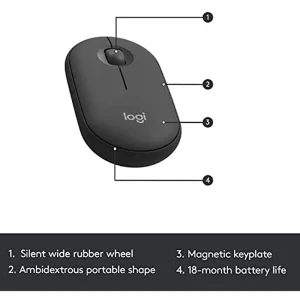 کیبورد و ماوس بی‌سیم لاجیتک مدل MK470، سوییچ ممبران، Full-Size به همراه هاب چهار پورت USB-C تسکو مدل THU 1160 و پایه نگهدارنده لپ تاپ ارگو مدل WLB007