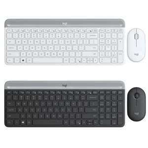 کیبورد و ماوس بی‌سیم لاجیتک مدل MK470، سوییچ ممبران، Full-Size به همراه هاب چهار پورت USB-C تسکو مدل THU 1160 و پایه نگهدارنده لپ تاپ ارگو مدل WLB007