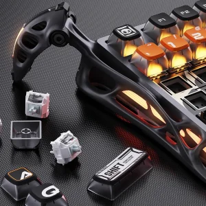 کیبورد مخصوص بازی گراوا استار مدل Mercury K1Pro CyberFlare