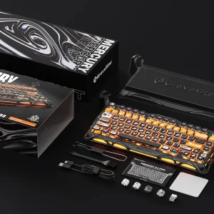 کیبورد مخصوص بازی گراوا استار مدل Mercury K1Pro CyberFlare