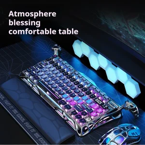 کیبورد مخصوص بازی گراوا استار مدل  Mercury K1 Pro Cyberpunk