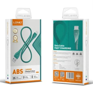 کابل تبدیل USB به لایتنینگ الدینیو مدل LS611 طول 1 متر